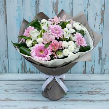 Букет цветов из:  Герберы, Альстромерии и Хризантемы в Новоегорьевском