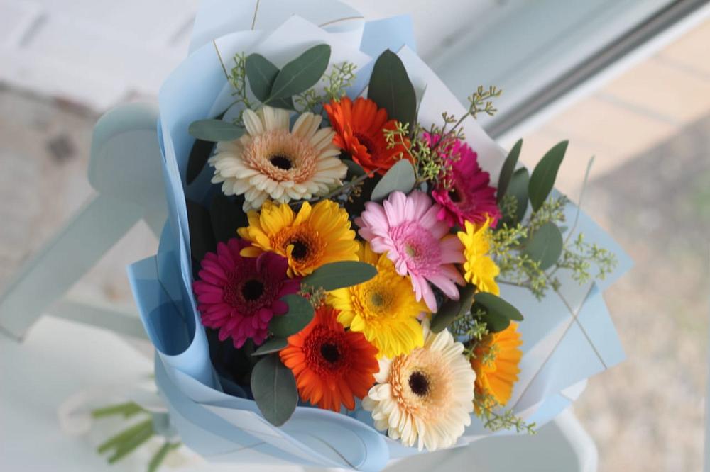 Букет цветов из: Герберы в Новоегорьевском