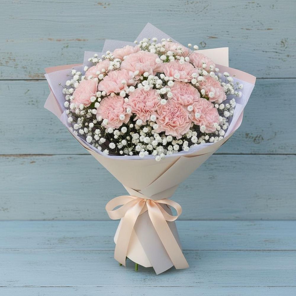 Букет цветов из: Гвоздики в Новоегорьевском