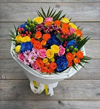 Букет цветов из:  Розы и Хризантемы в Новоегорьевском