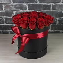 Цветочная композиция из Розы в шляпной коробке в Новоегорьевском