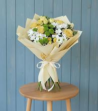 Букет цветов из:  Хризантемы и Розы #REPLACE_PRED# Новоегорьевском