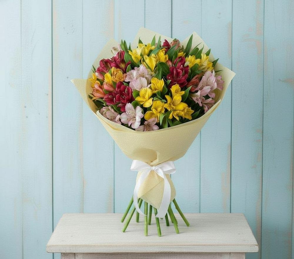 Букет цветов из: Альстромерии в Новоегорьевском