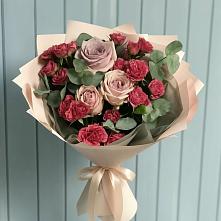 Букет цветов из:  Гвоздики и Розы в Новоегорьевском