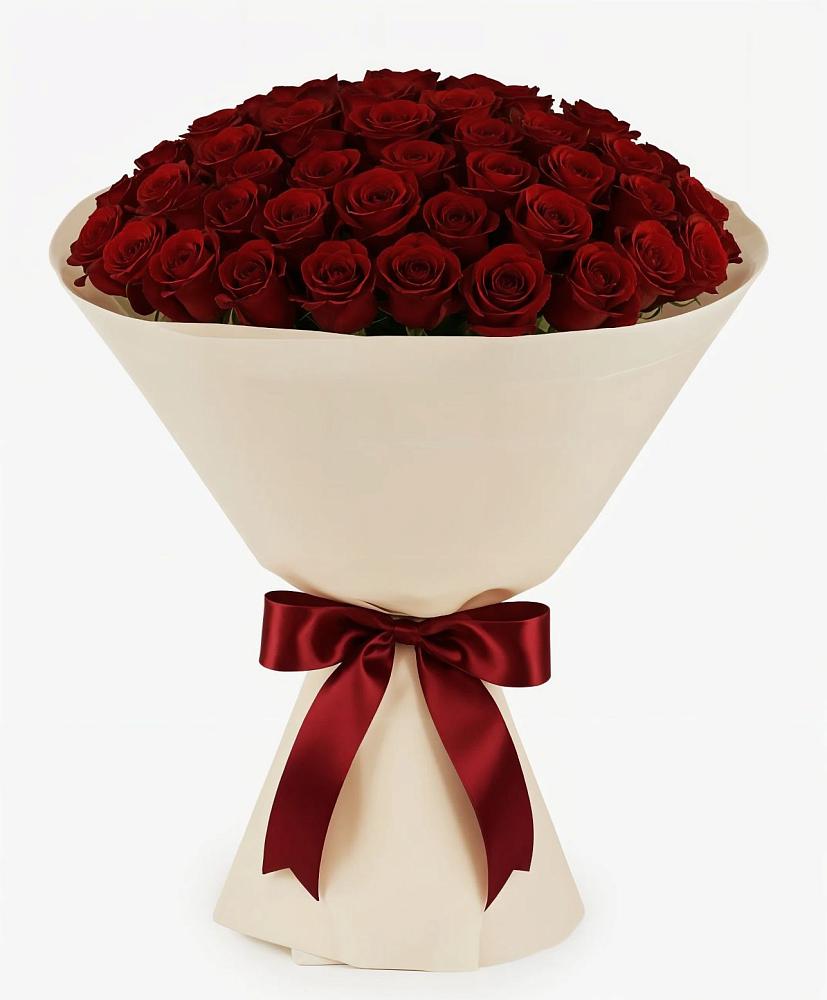 Букет 101 Бордовая роза Блэк Бакарра в Новоегорьевском