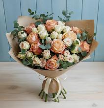 Букет цветов из:  Альстромерии и Розы в Новоегорьевском