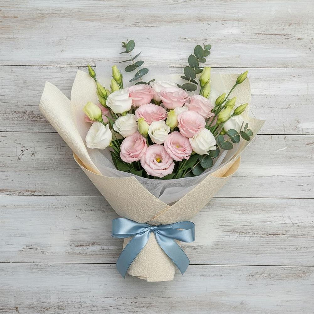 Букет цветов из: Лизиантусы в Новоегорьевском